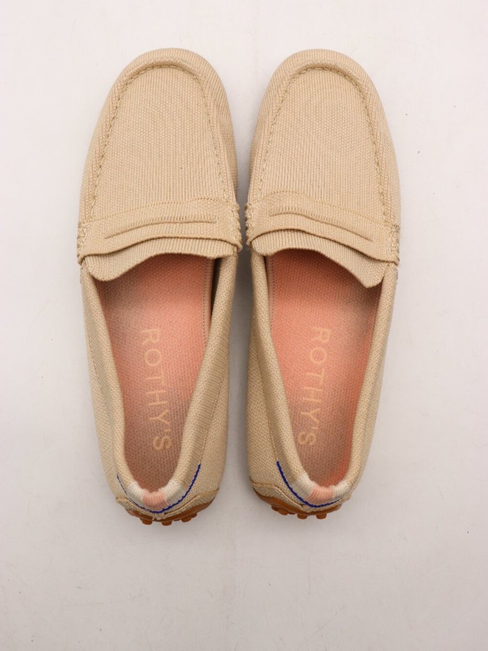 Rothy's The Daily Driver Loafers Women's Size 10 Beige Slip On Shoes - Picture 6 of 11